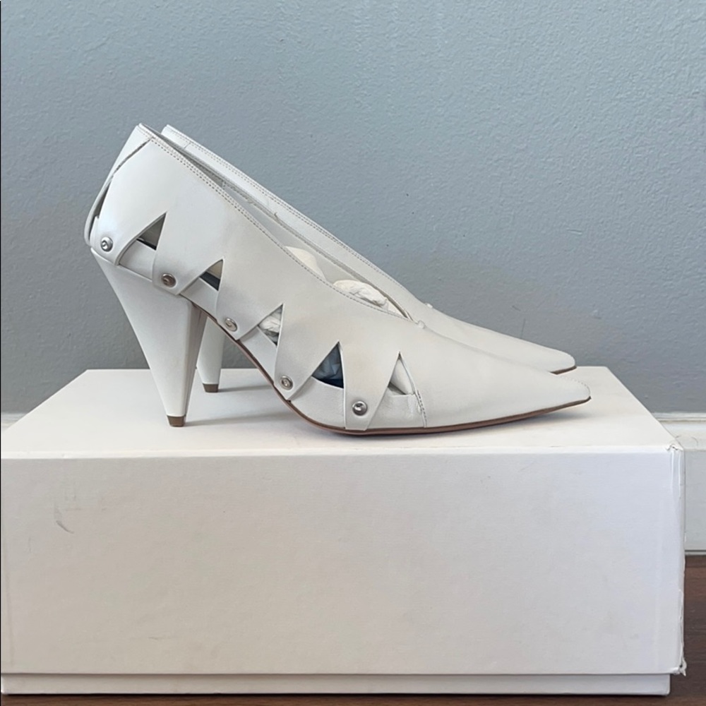 Celine White Heels